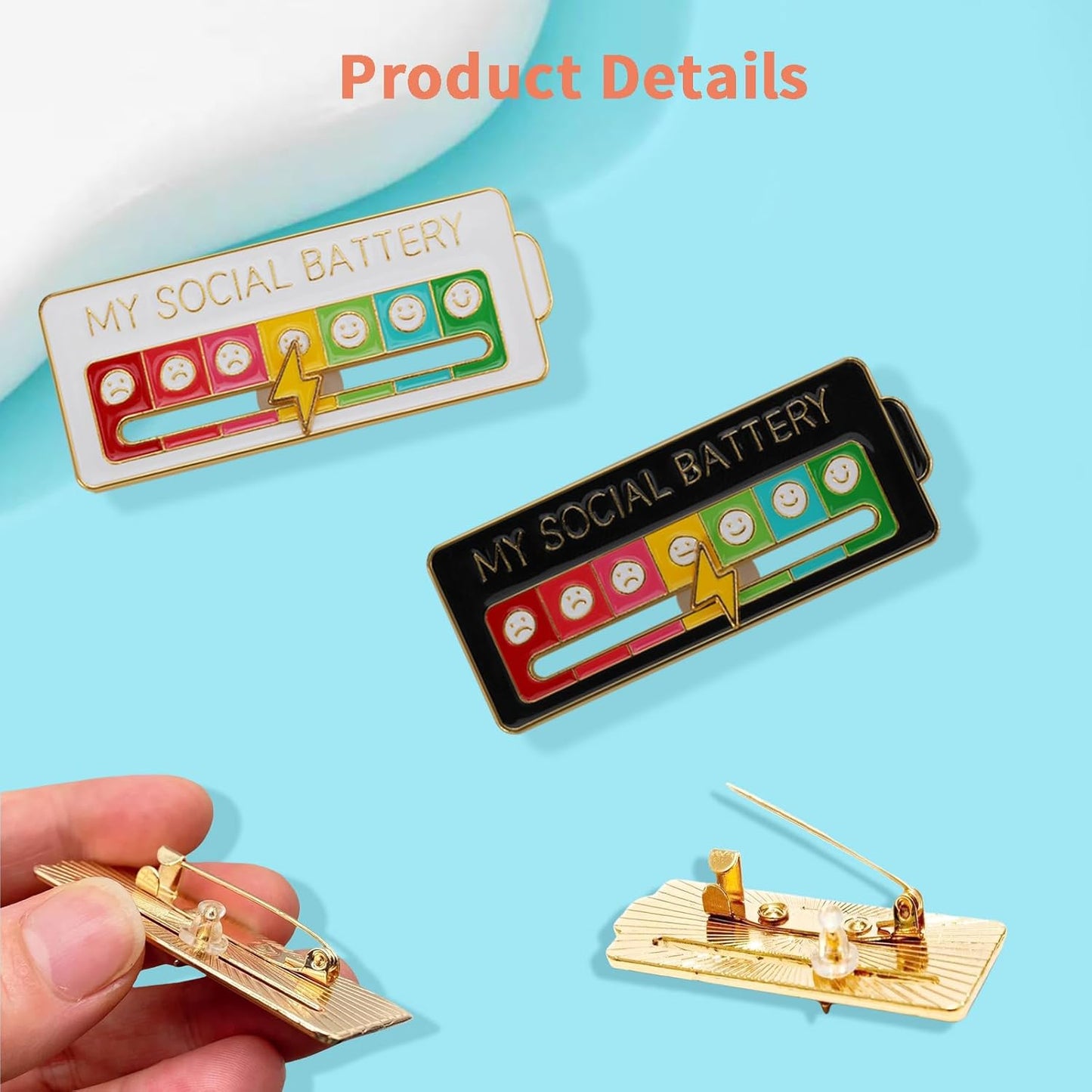 2026 social battery status brooch