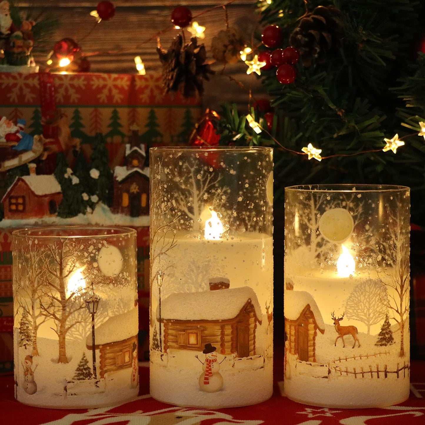 Whimsical Snowman Flameless Candles™