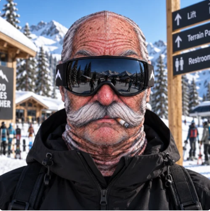 Grandpa Shred: Ultra-HD 3D Printed Ski Mask
