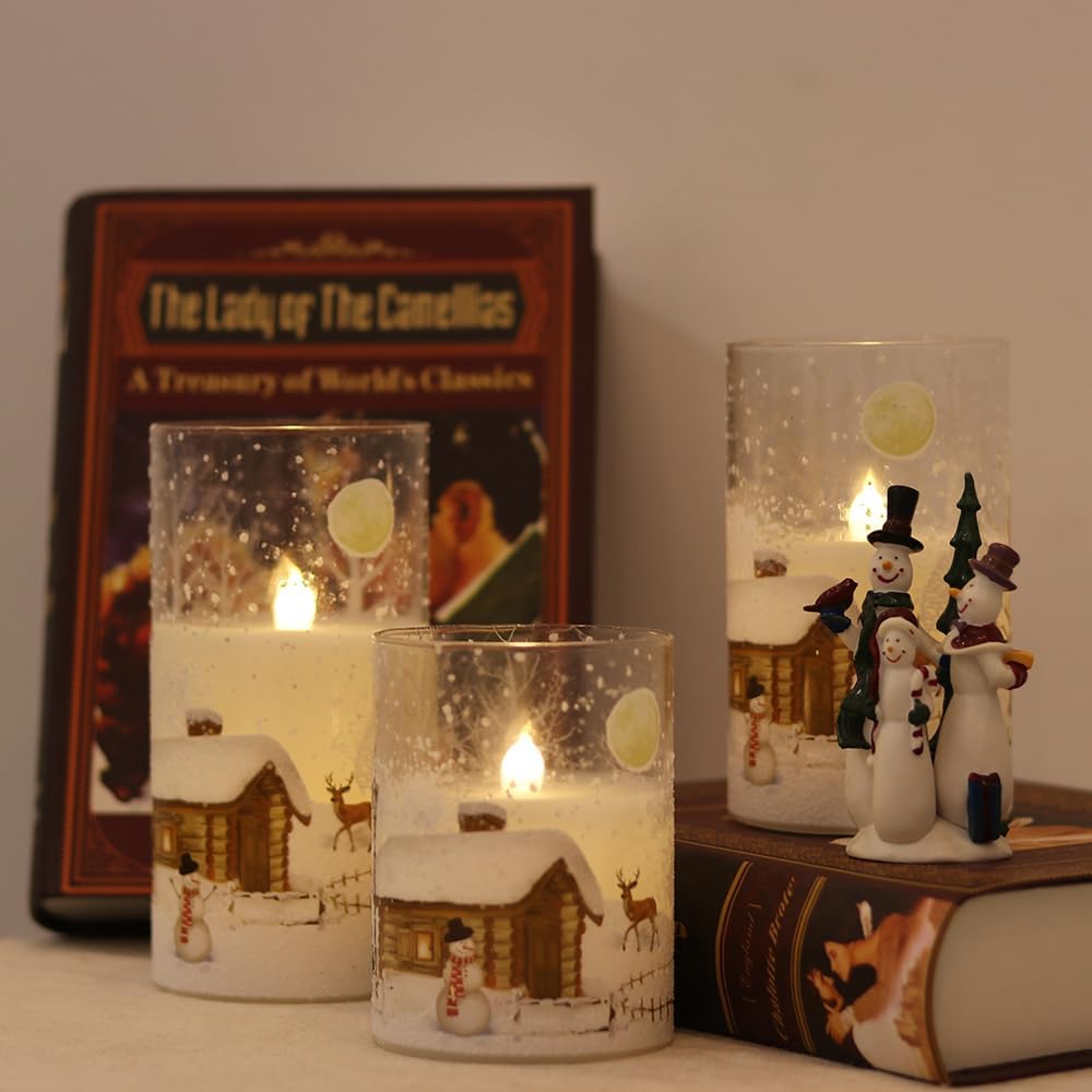 Whimsical Snowman Flameless Candles™