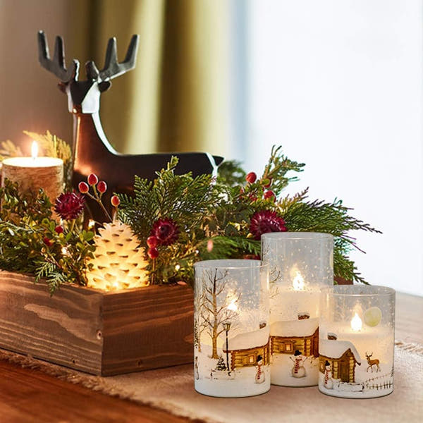 Whimsical Snowman Flameless Candles™