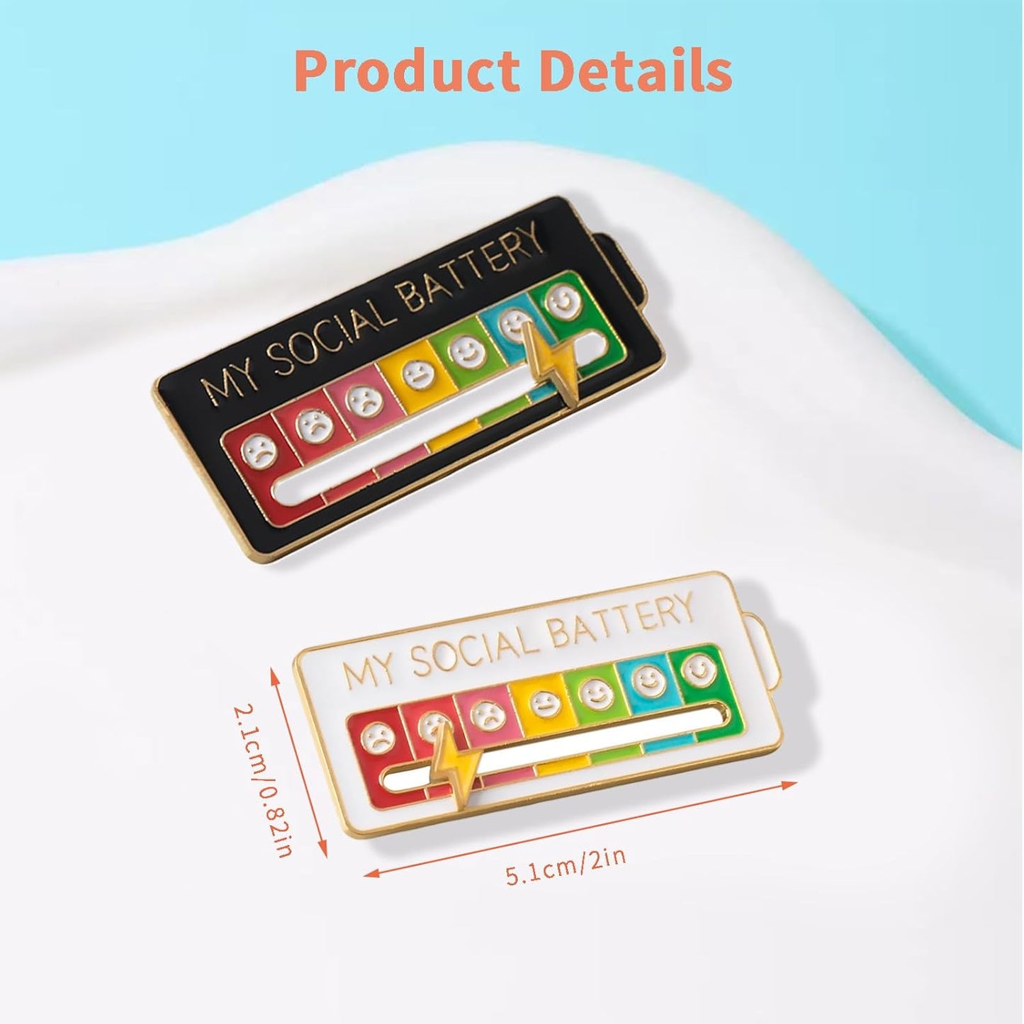 2026 social battery status brooch