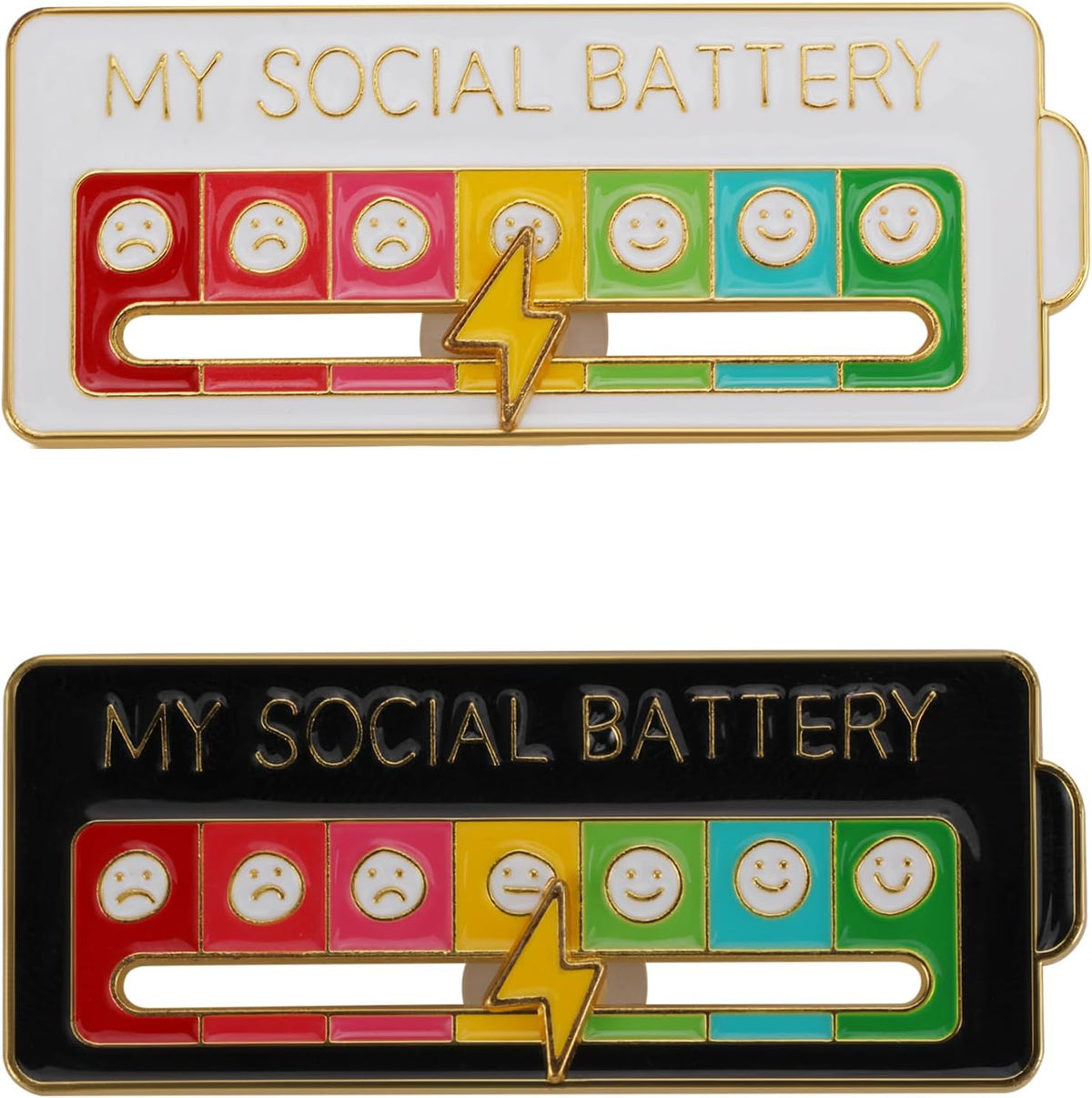 2026 social battery status brooch