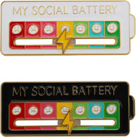 2026 social battery status brooch