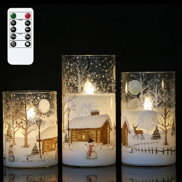 Whimsical Snowman Flameless Candles™