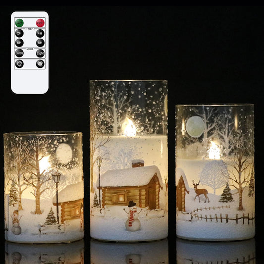 Whimsical Snowman Flameless Candles™
