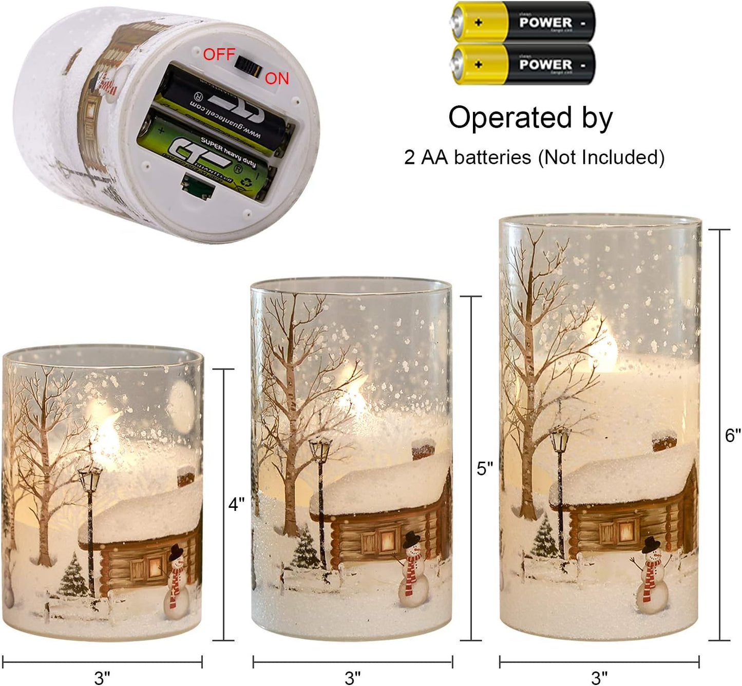 Whimsical Snowman Flameless Candles™