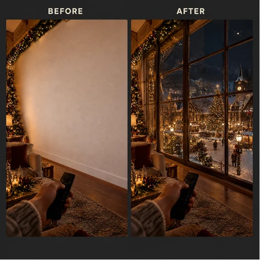 ivoxn Lumina NoelBeam l christmas window projector