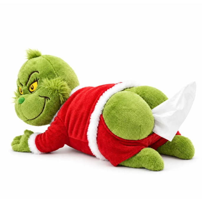 GrinchTissue™ – The Cheekiest Holiday Plush Tissue Dispenser