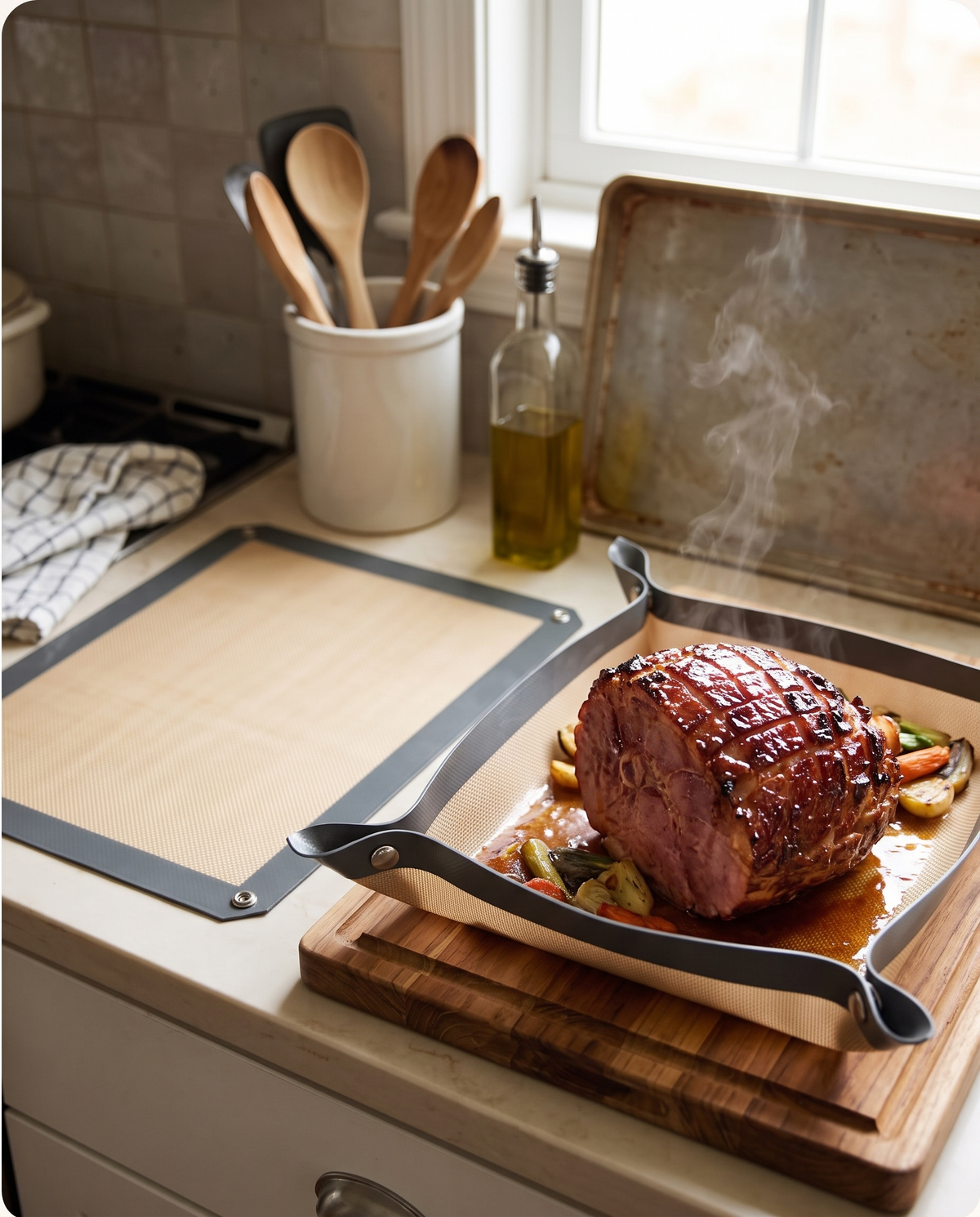 Foldable Snap-Corner Roasting Liner