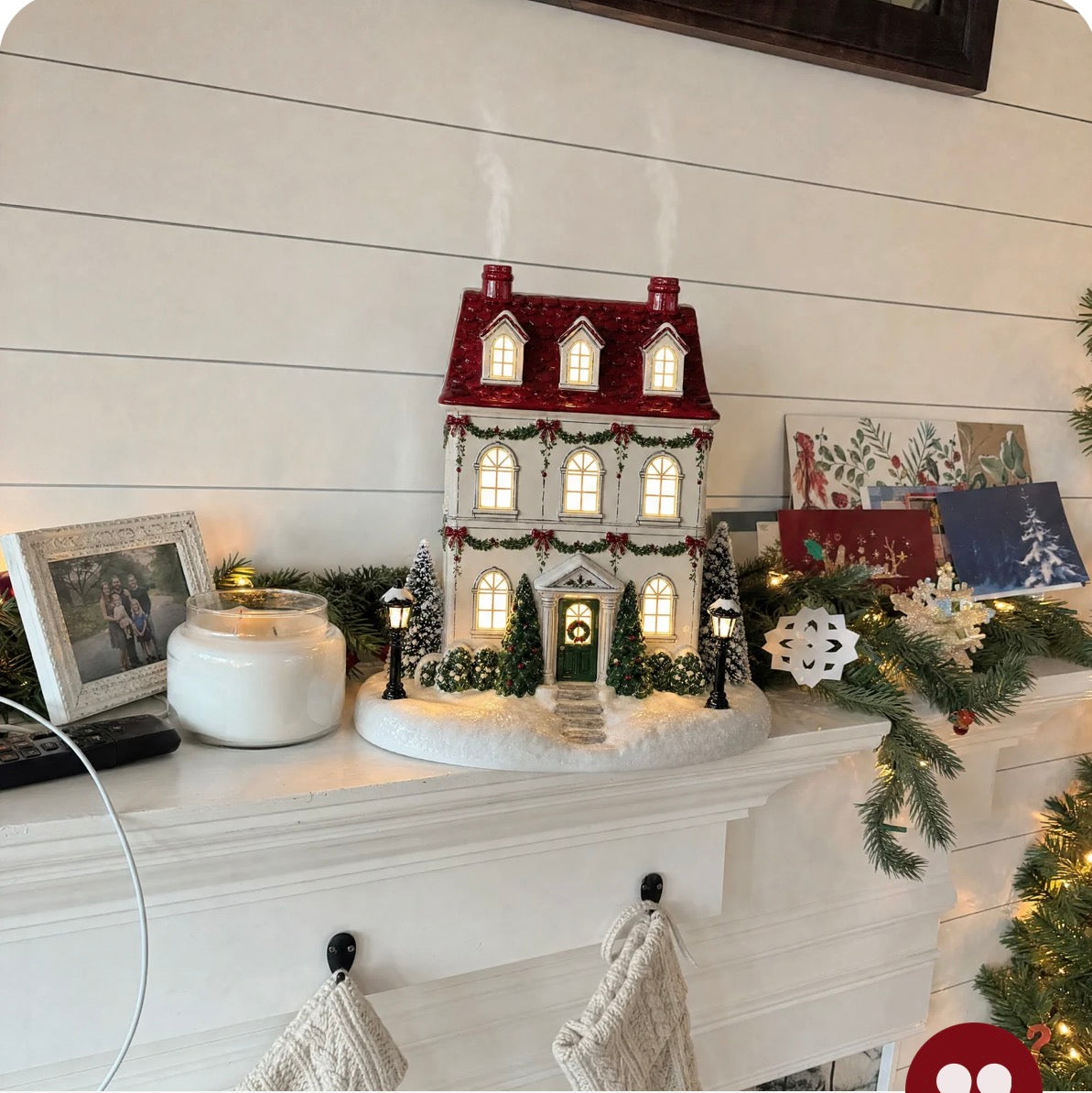 Winter Chimney-Mist Lighted Holiday Cottage Diffuser