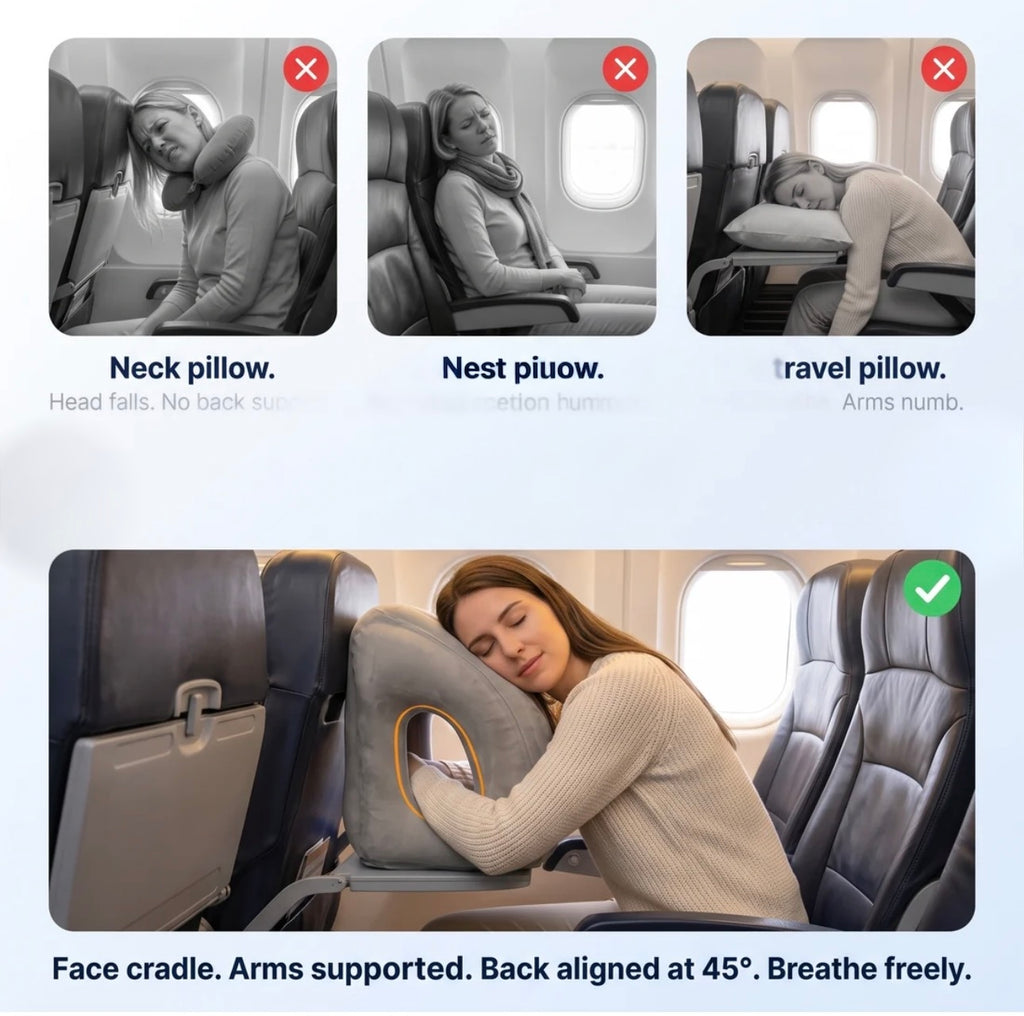 Ergonomic Inflatable Travel Pillow