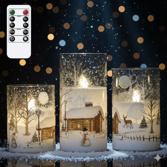 Whimsical Snowman Flameless Candles™
