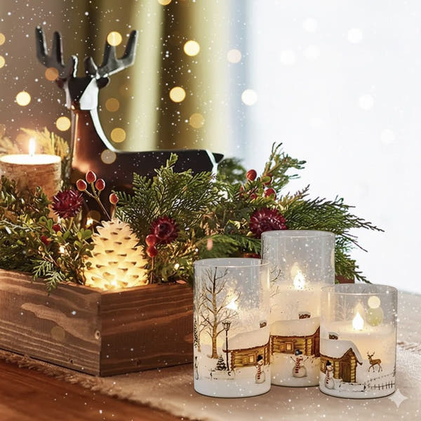 Whimsical Snowman Flameless Candles™