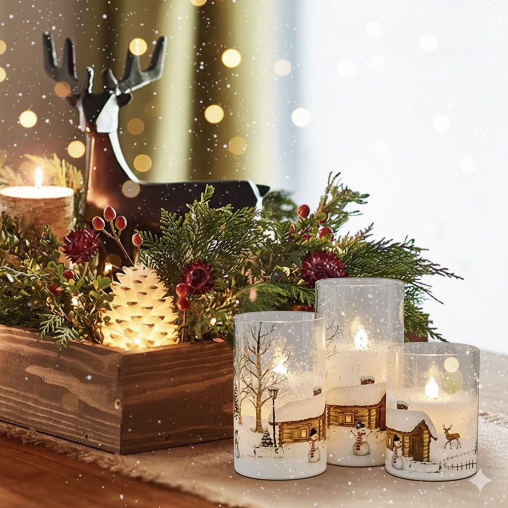 Whimsical Snowman Flameless Candles™