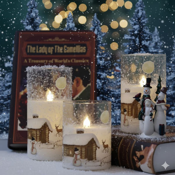 Whimsical Snowman Flameless Candles™