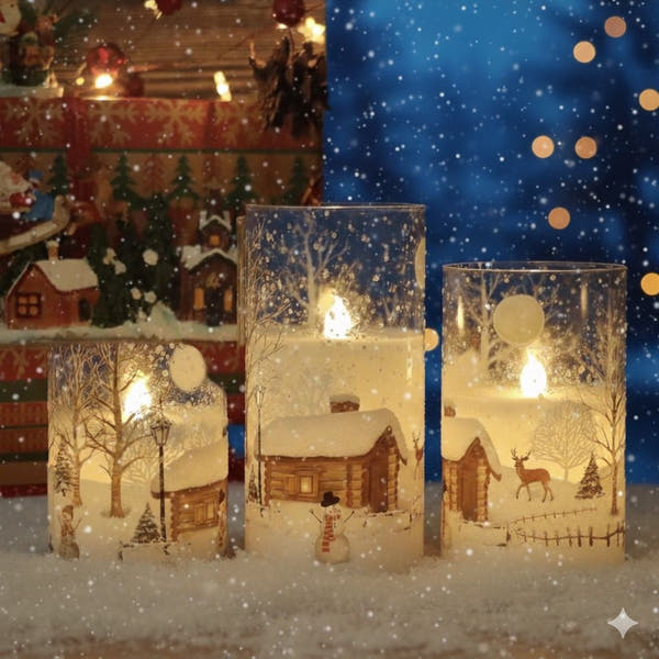 Whimsical Snowman Flameless Candles™