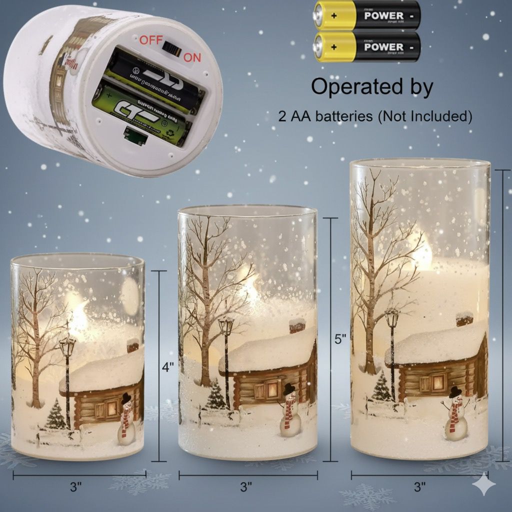 Whimsical Snowman Flameless Candles™