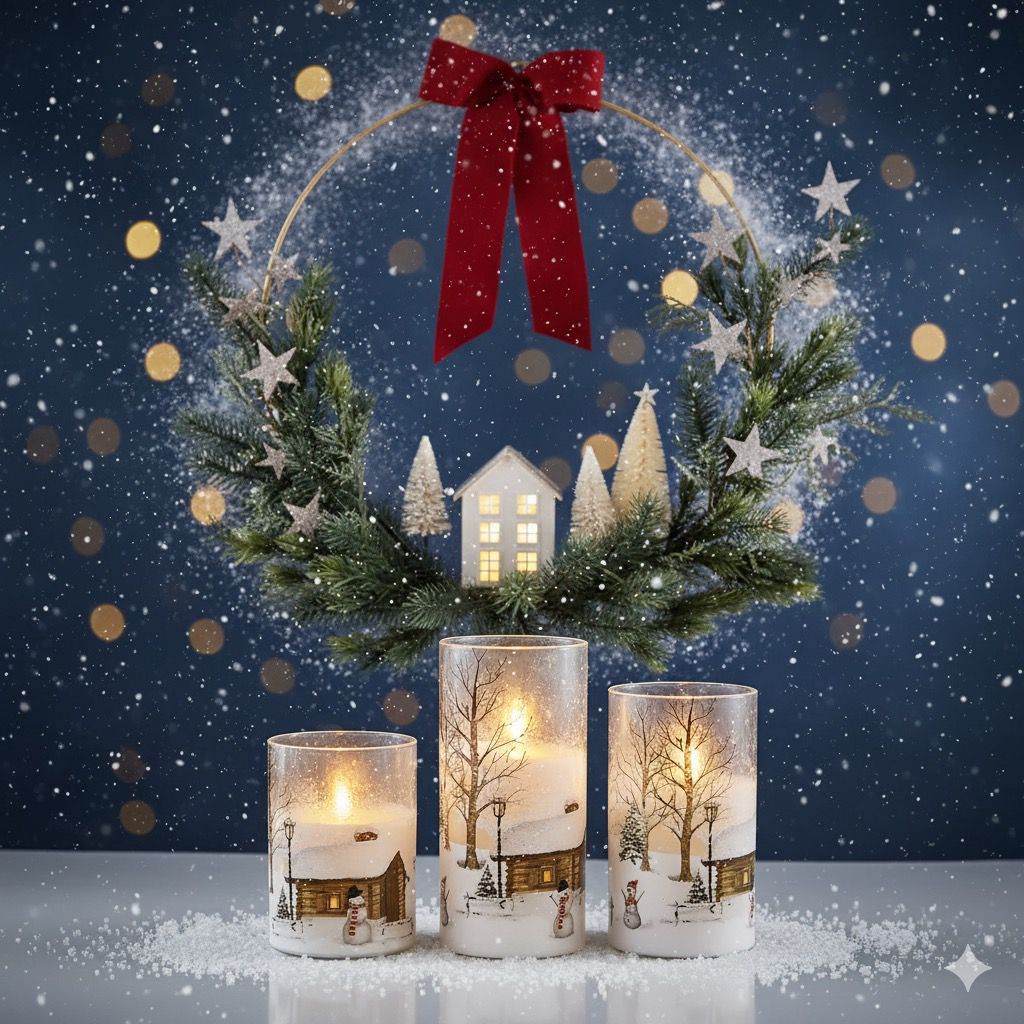 Whimsical Snowman Flameless Candles™