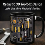 Mechanic toolbox set pattern funny coffee mug