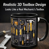 Mechanic toolbox set pattern funny coffee mug